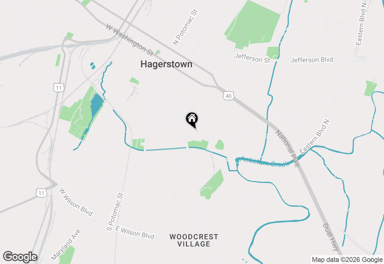 Map of 265 Mill Street #SUITE 600, Hagerstown, MD 21740