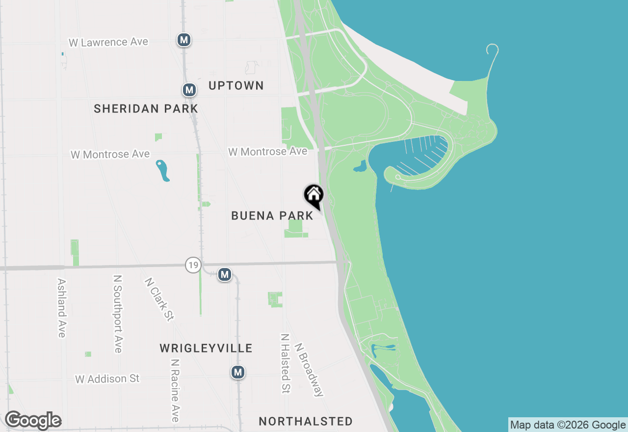 Map of 4170 N Marine Drive #16H, Chicago, IL 60613