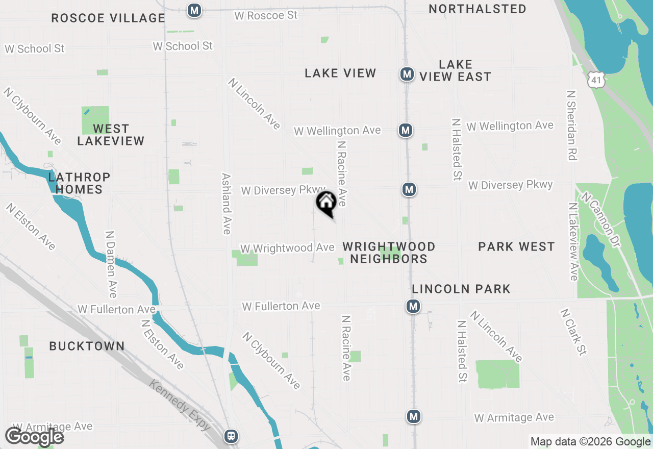 Map of 2648 N Magnolia Avenue, Chicago, IL 60614