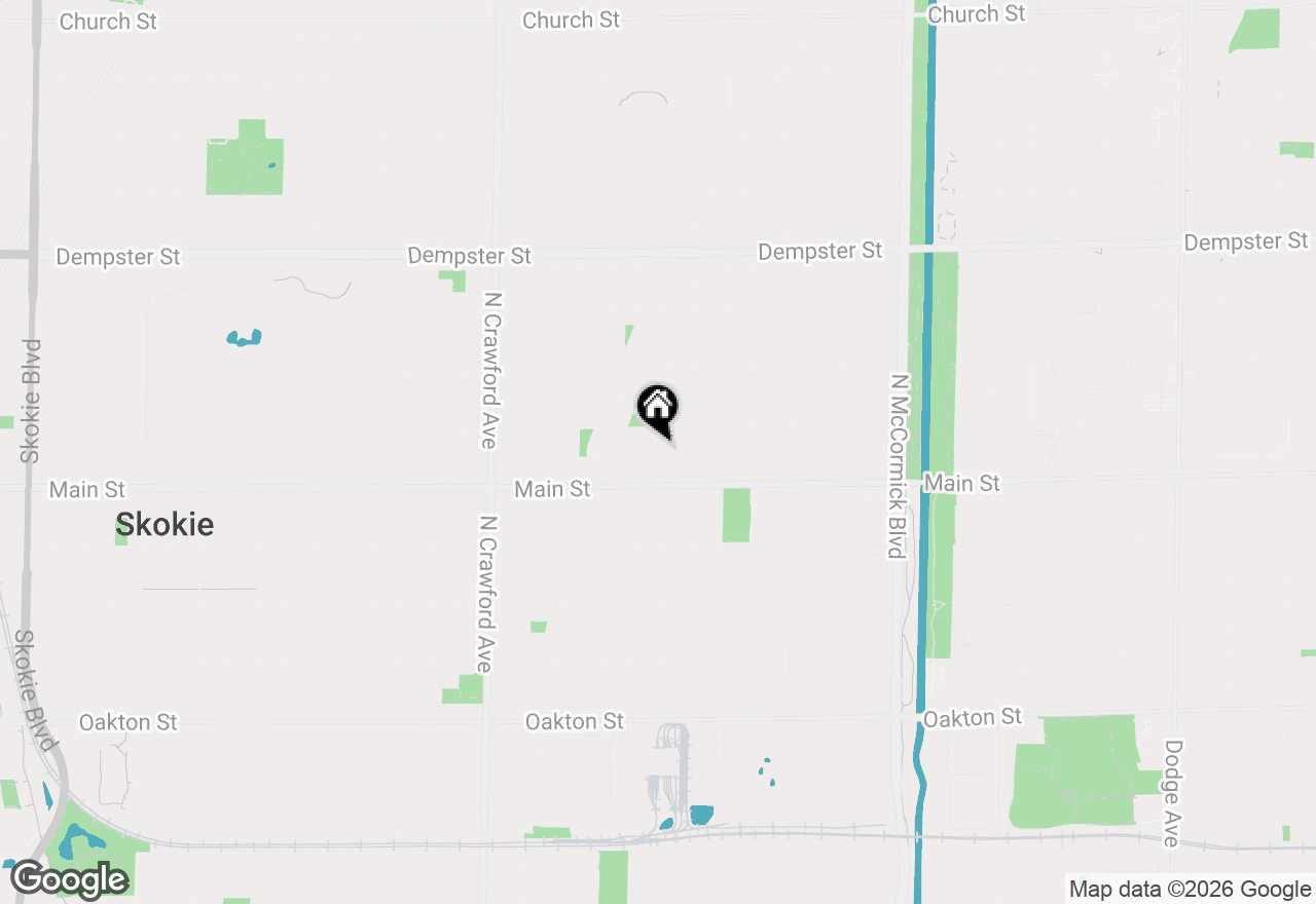 Map of 8434 Lawndale Avenue, Skokie, IL 60076