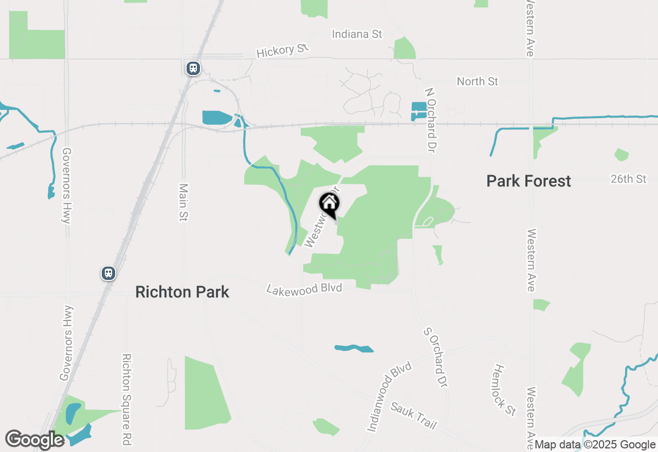 Map of 125 Warwick Street, Park Forest, IL 60466