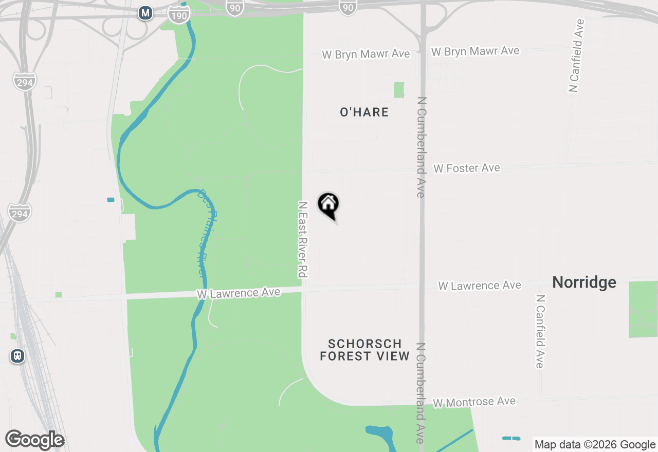 Map of 5004 N Knight Avenue, Norridge, IL 60706