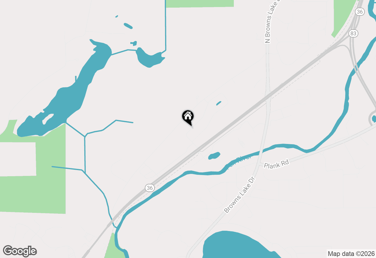 Map of 2117 Stonegate Rd, Burlington, WI 53105