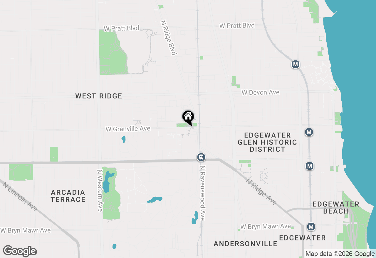 Map of 6175 N Wolcott Avenue #4C, Chicago, IL 60660