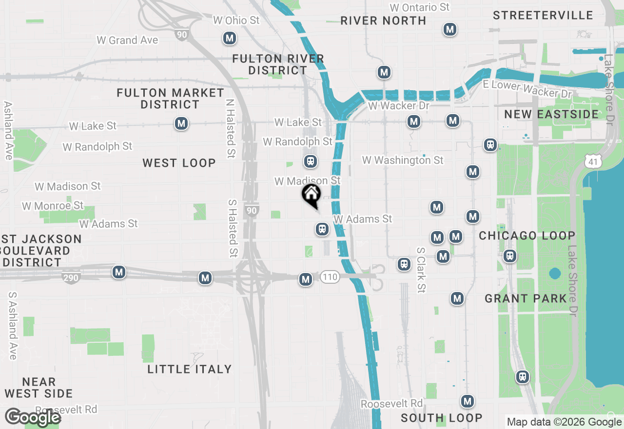 Map of 130 S Canal Street #9I, Chicago, IL 60606