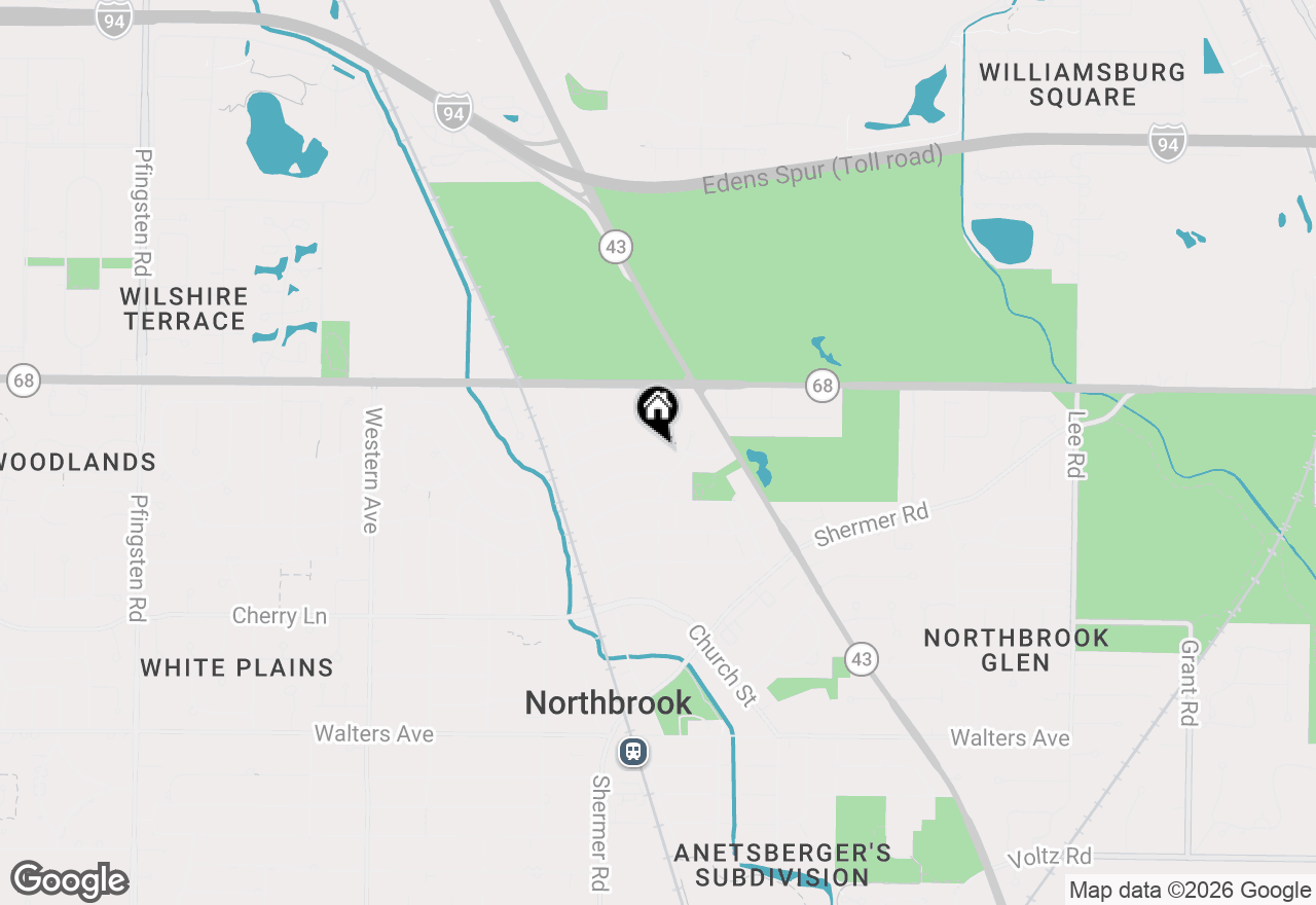Map of 1901 Thornwood Lane, Northbrook, IL 60062