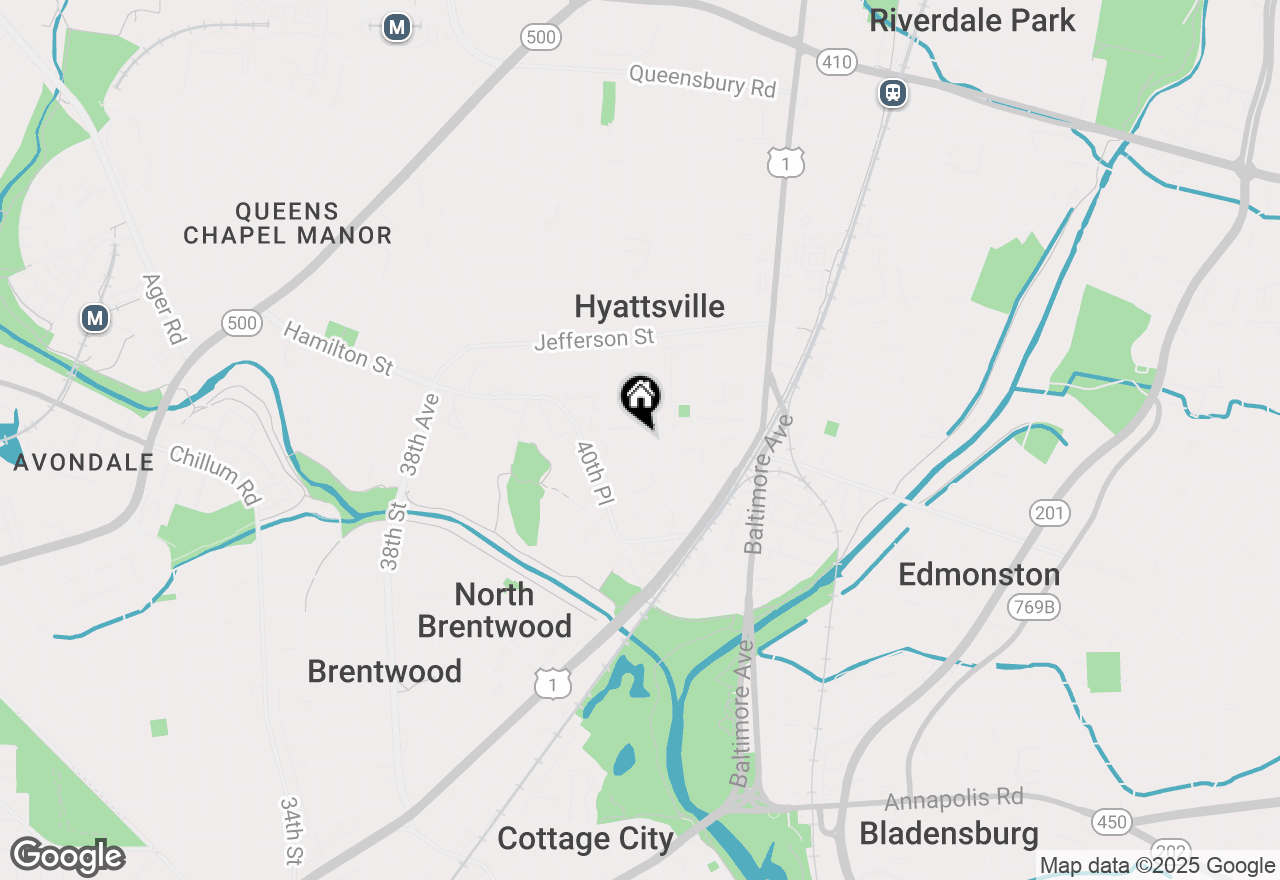 Map of 4114 Farragut Street, Hyattsville, MD 20781