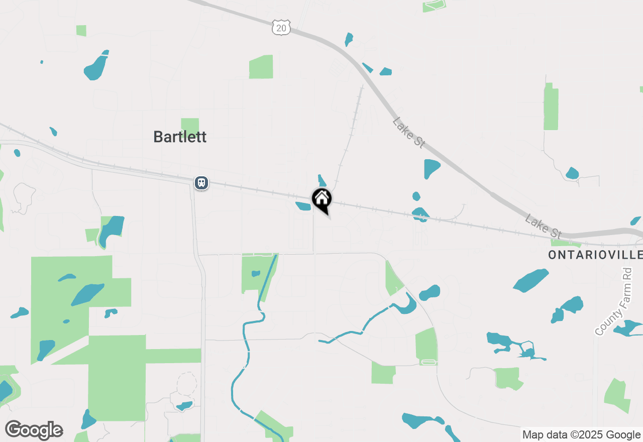 Map of 355 S Prospect Avenue, Bartlett, IL 60103