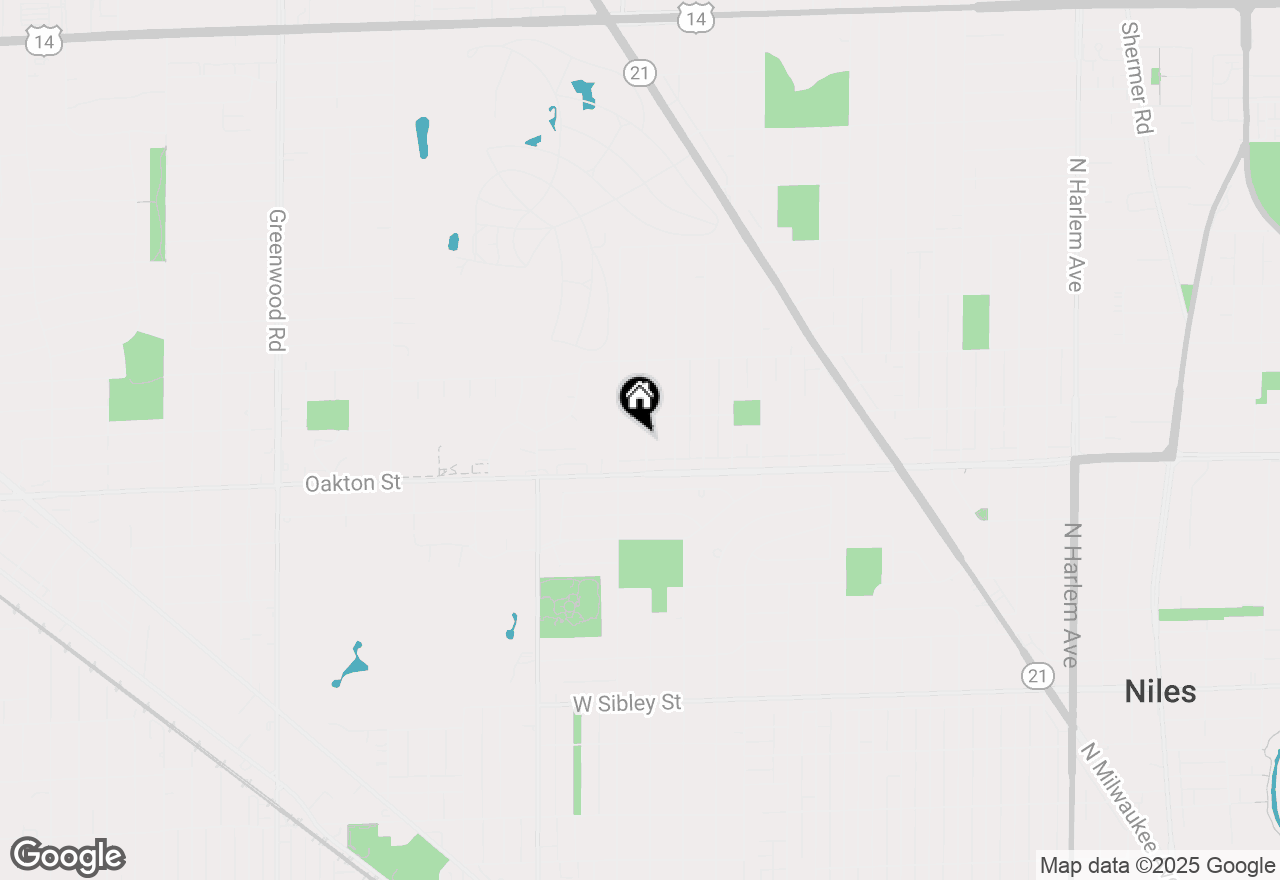 Map of 8032 N Wisner Street, Niles, IL 60714