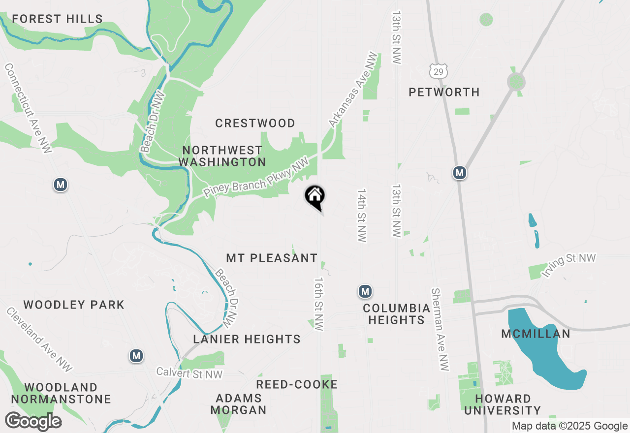 Map of 3426 16th Street Nw #201 & 202, Washington, DC 20010