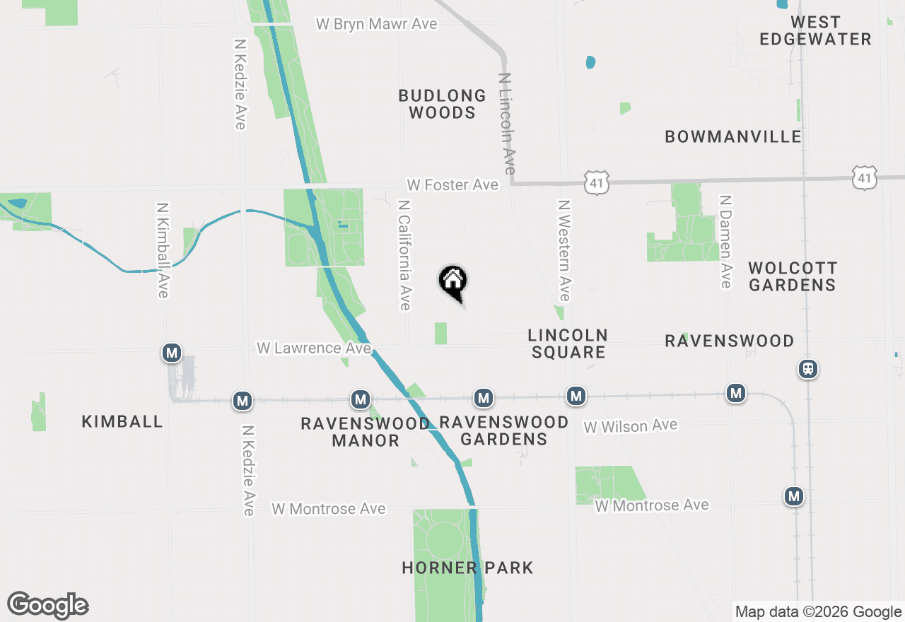 Map of 4855 N Washtenaw Avenue #2, Chicago, IL 60625