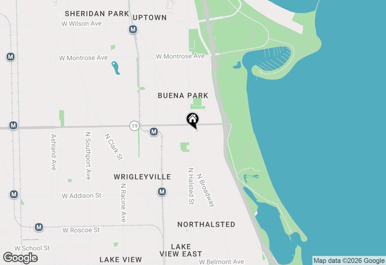Map of 3933 N Clarendon Avenue #210, Chicago, IL 60613