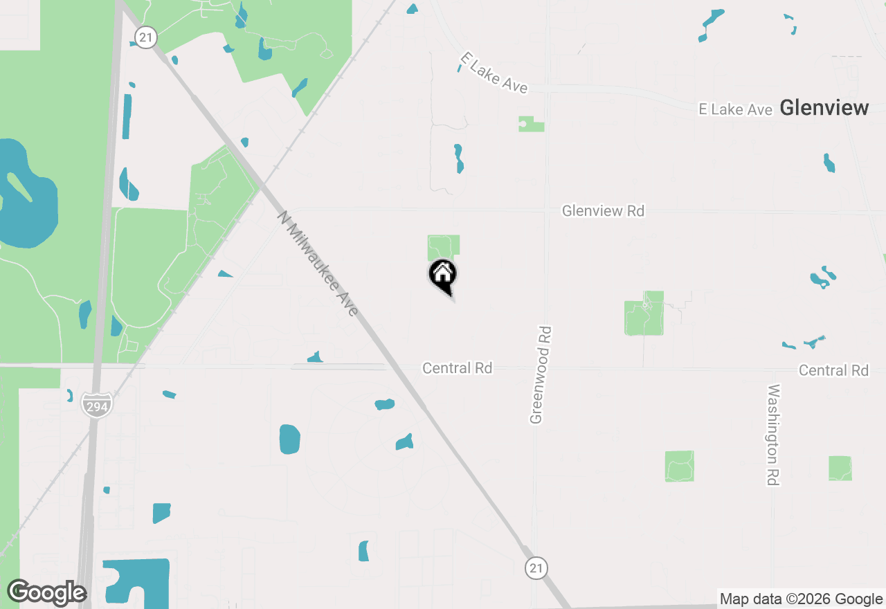 Map of 3604 Meadow Lane, Glenview, IL 60025