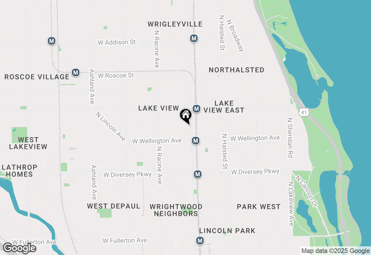Map of 3045 N Kenmore Avenue #3RN, Chicago, IL 60657