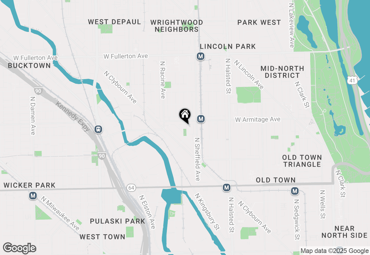 Map of 1949 N Seminary Avenue, Chicago, IL 60614
