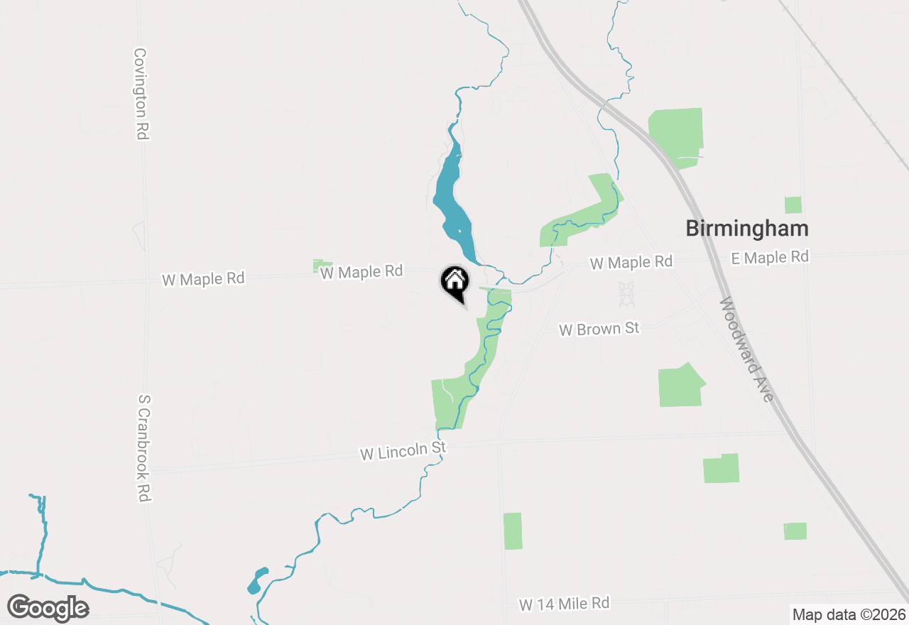 Map of 321 Aspen Road, Birmingham, MI 48009