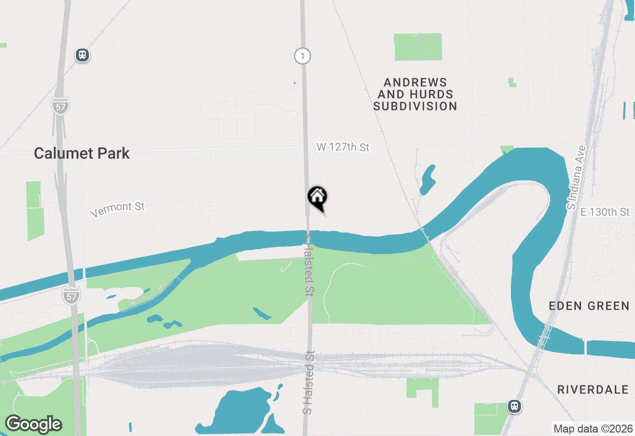 Map of 738 W 129th Place, Chicago, IL 60628