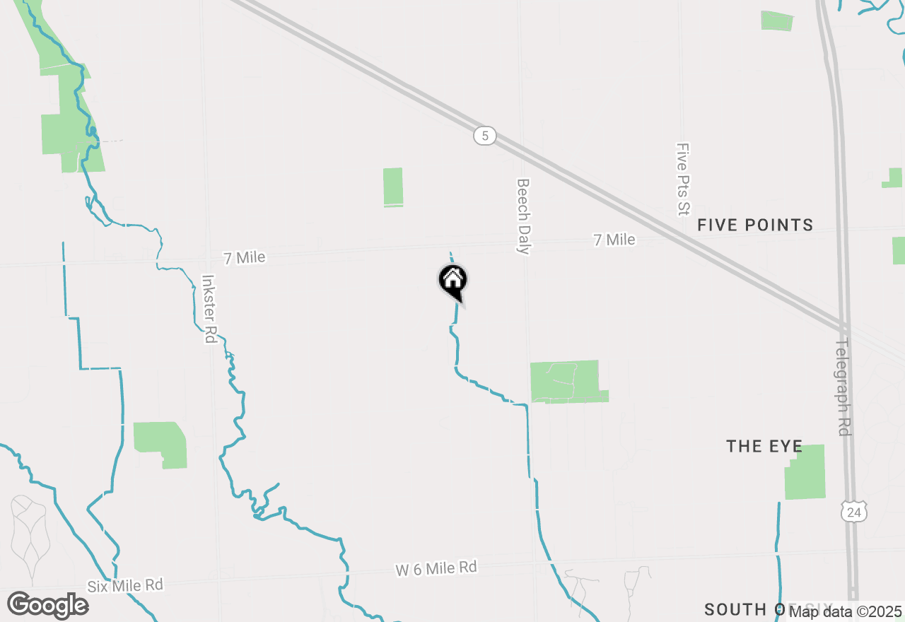 Map of 18644 Kinloch Street, Redford, MI 48240