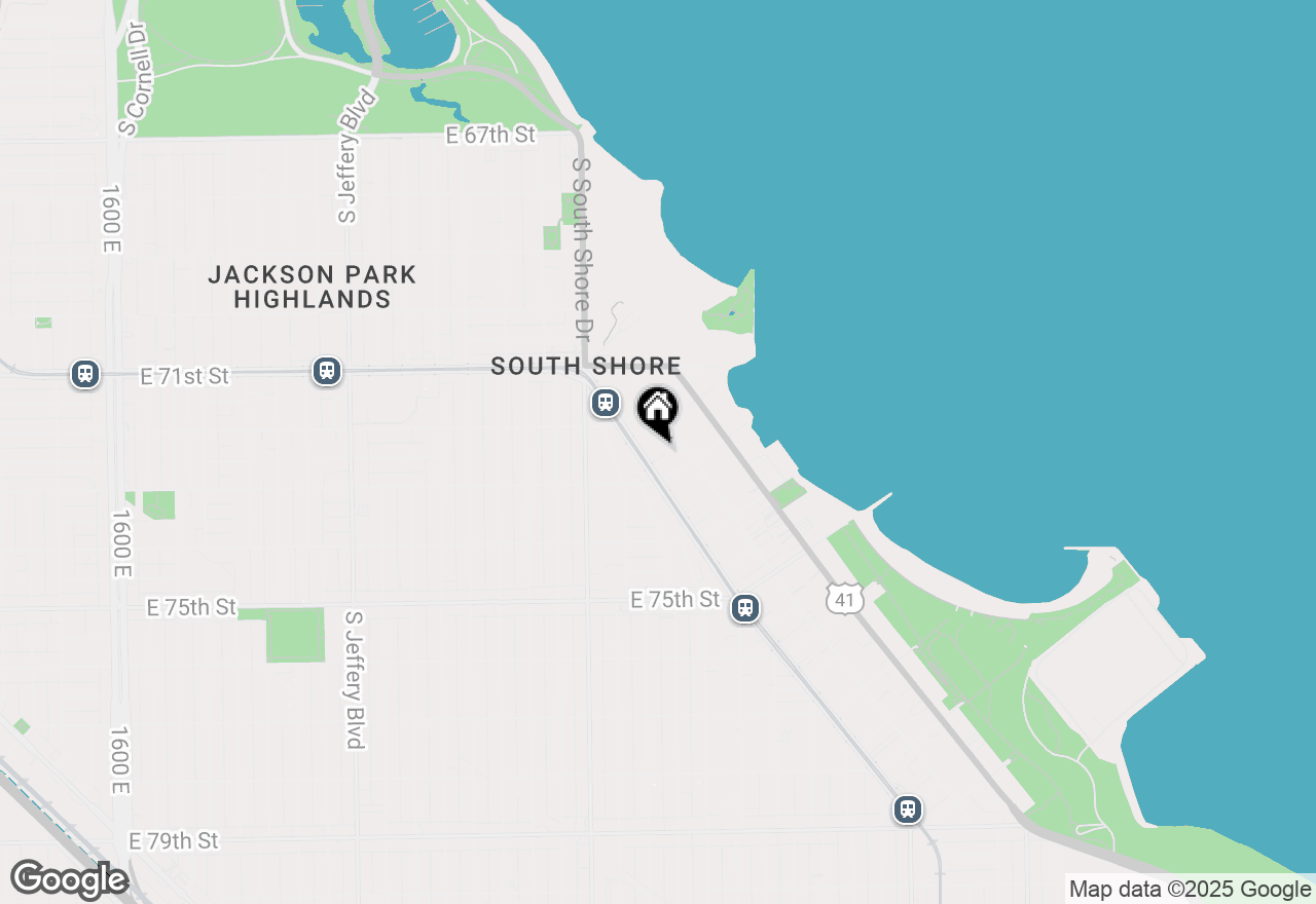 Map of 2520 E 72nd Place, Chicago, IL 60649