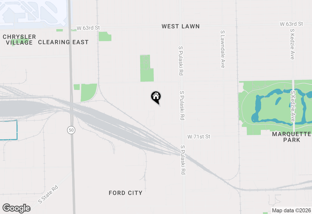 Map of 6849 S Keeler Avenue, Chicago, IL 60629