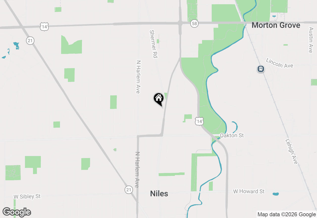 Map of 7035 W Cleveland Street, Niles, IL 60714