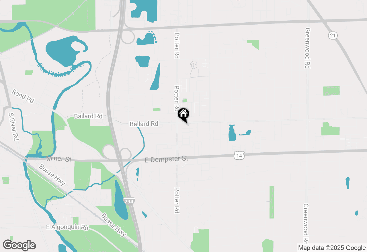 Map of 9375 Landings Lane #405A, Des Plaines, IL 60016