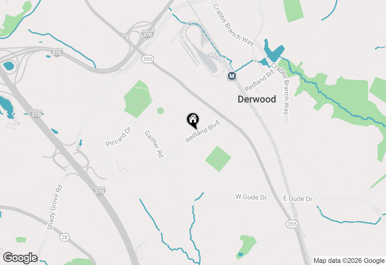 Map of 305 Redland Boulevard #402, Rockville, MD 20850