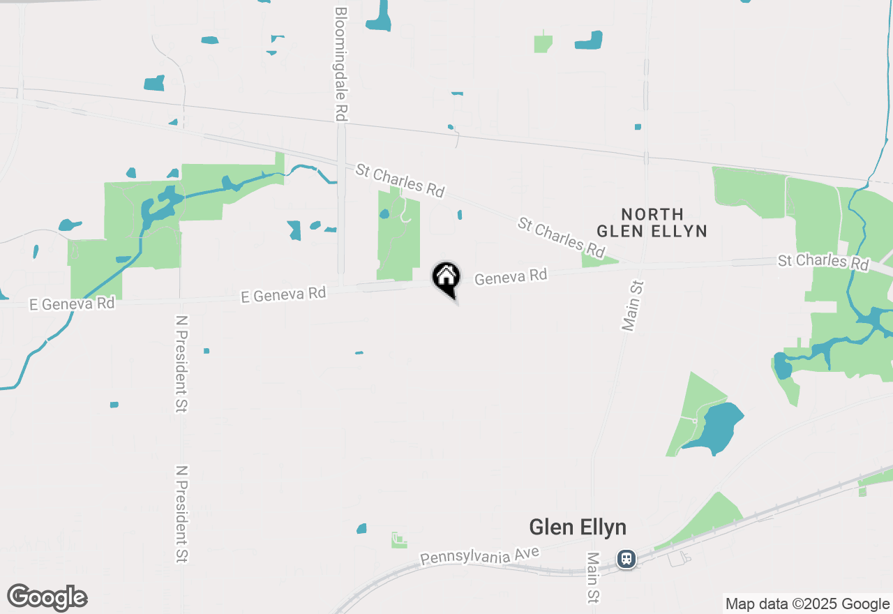 Map of 333 Elm Street, Glen Ellyn, IL 60137