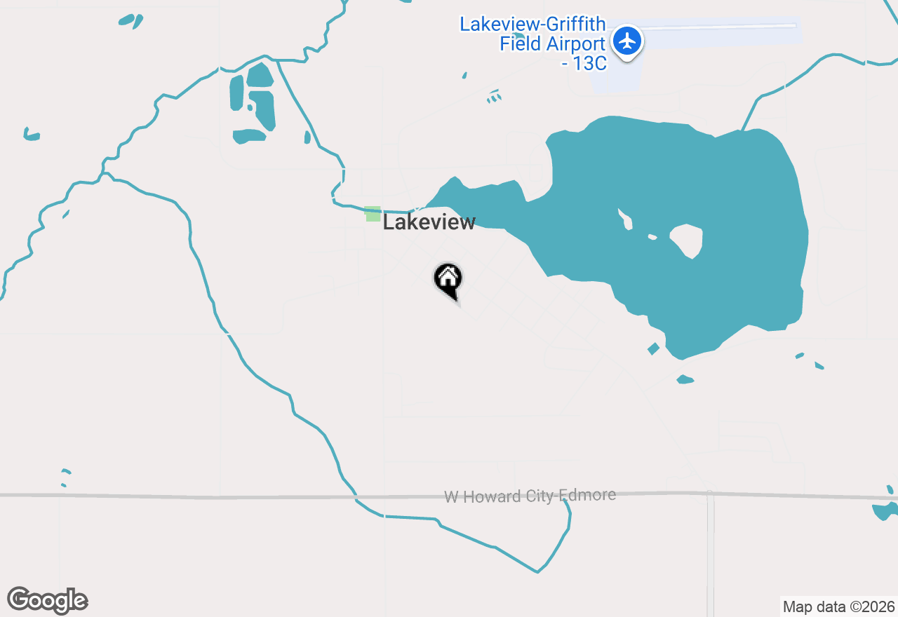 Map of 430 Sherman Avenue, Lakeview, MI 48850