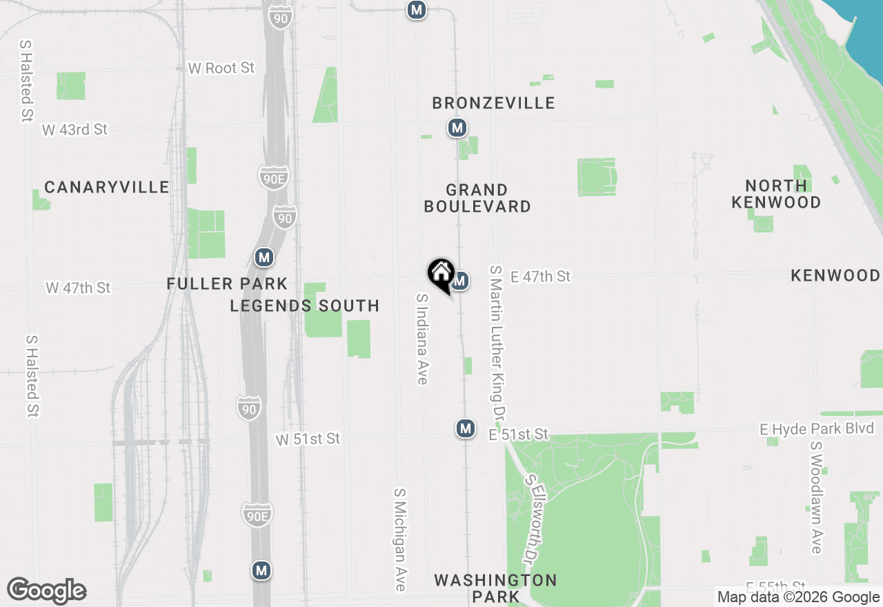Map of 4736 S Prairie Avenue, Chicago, IL 60615