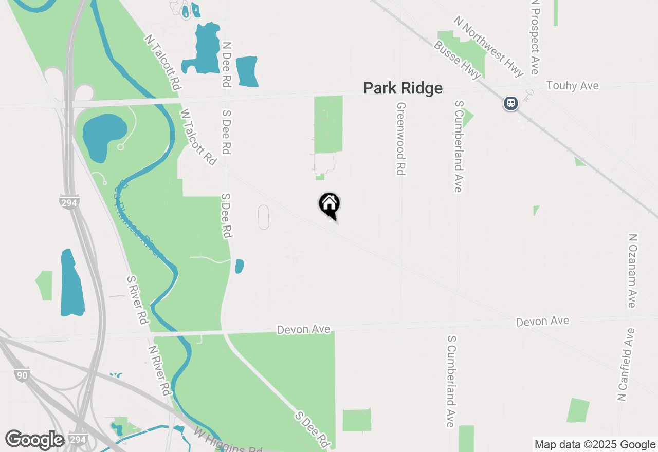 Map of 1526 W Talcott Road, Park Ridge, IL 60068