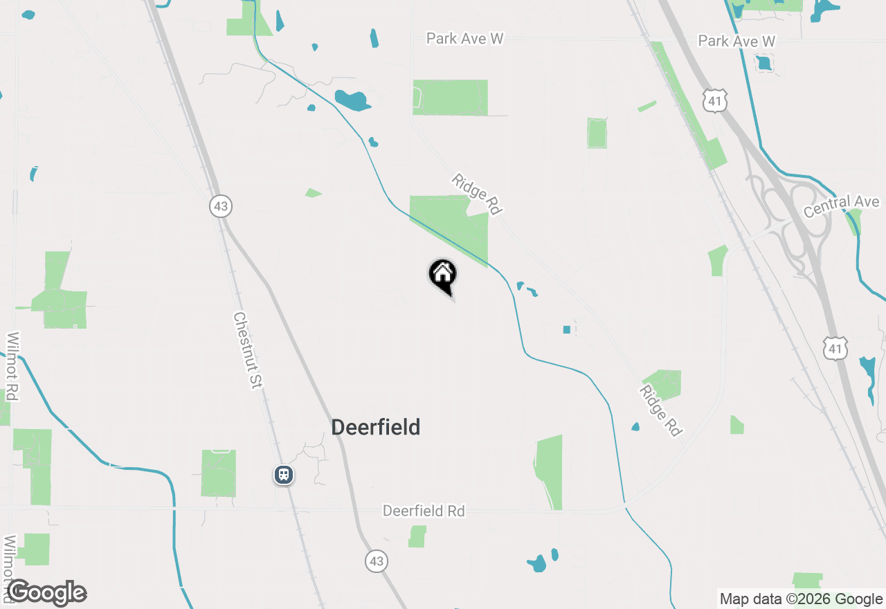 Map of 1317 Knollwood Road, Deerfield, IL 60015