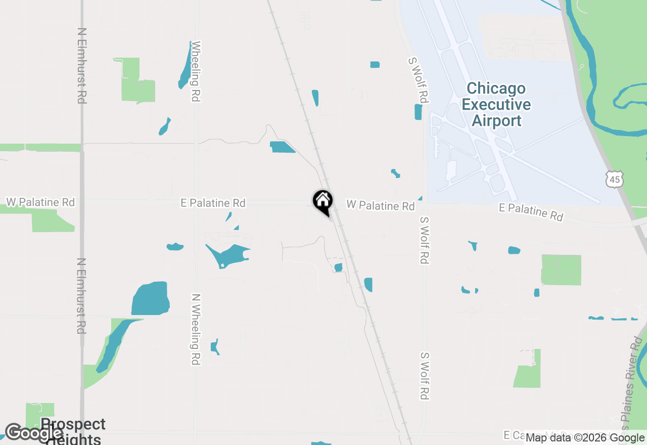 Map of 66 Cherbourg Court, Wheeling, IL 60090