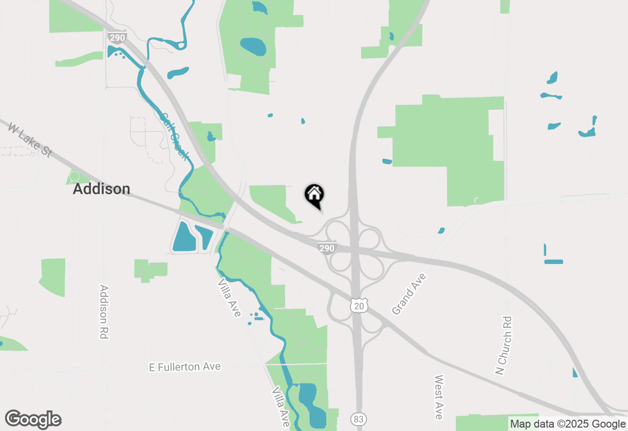 Map of 731 E Catalpa Street, Addison, IL 60101