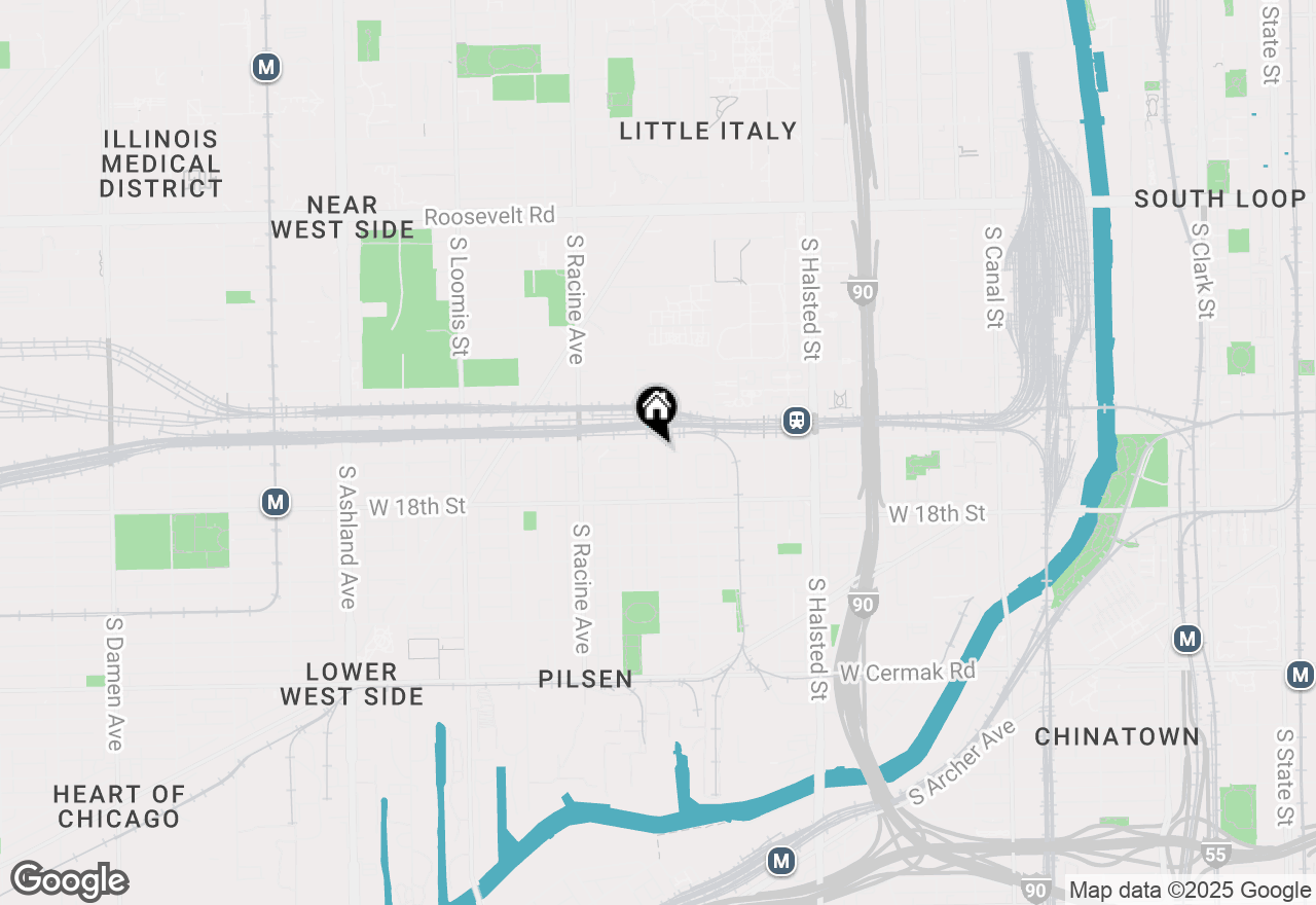 Map of 1061 W 16th Street #405, Chicago, IL 60608