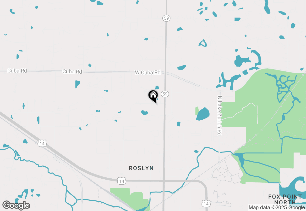 Map of 25839 W Sunset Road, Barrington, IL 60010