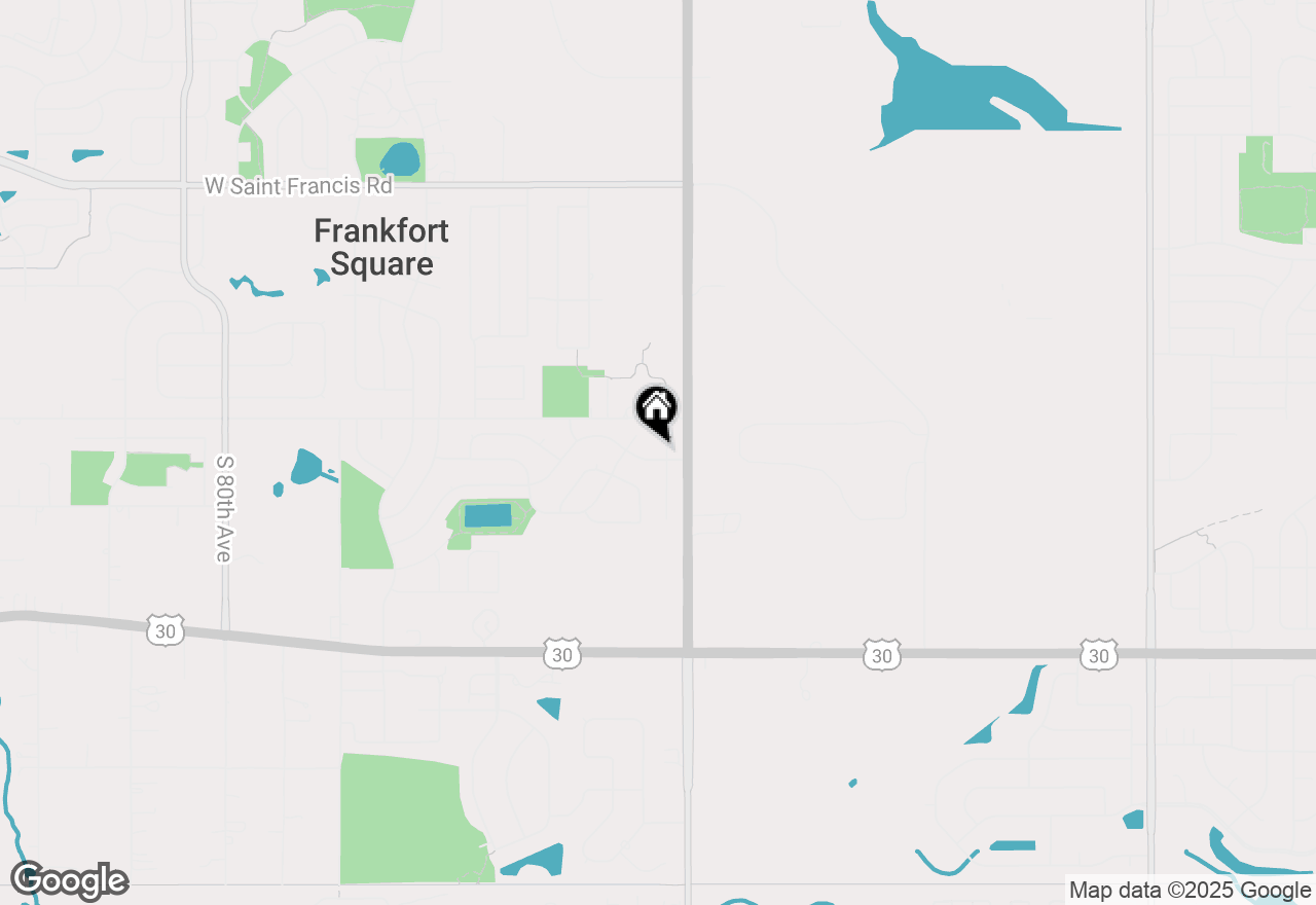 Map of 20738 S Hickory Creek Court, Frankfort, IL 60423