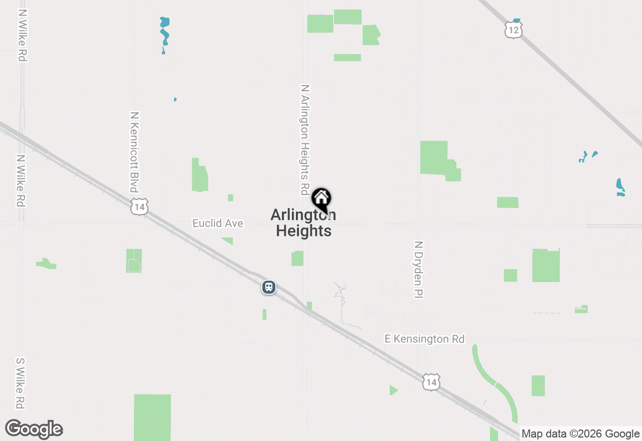 Map of 300 E Euclid Avenue, Arlington Heights, IL 60004