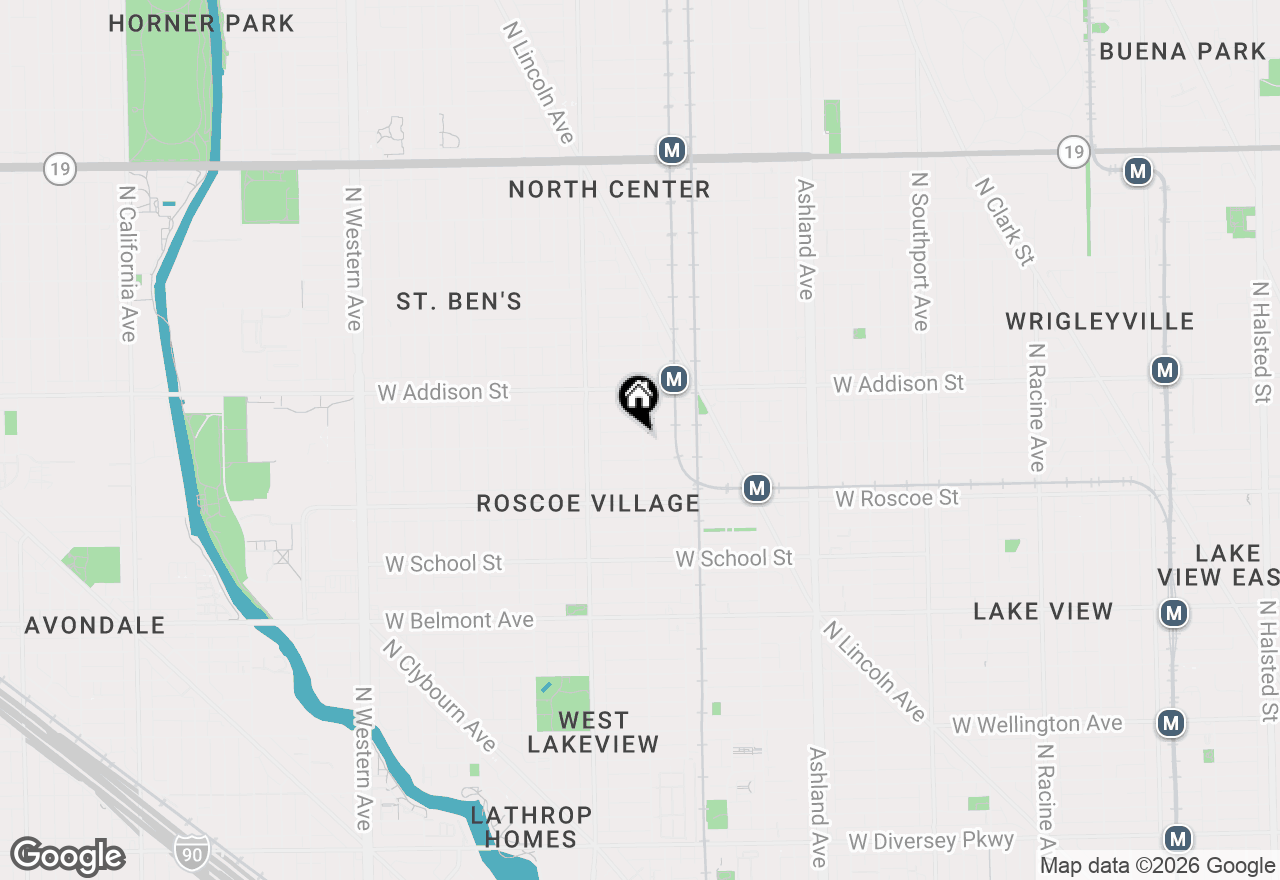 Map of 3504 N Wolcott Avenue #3, Chicago, IL 60657