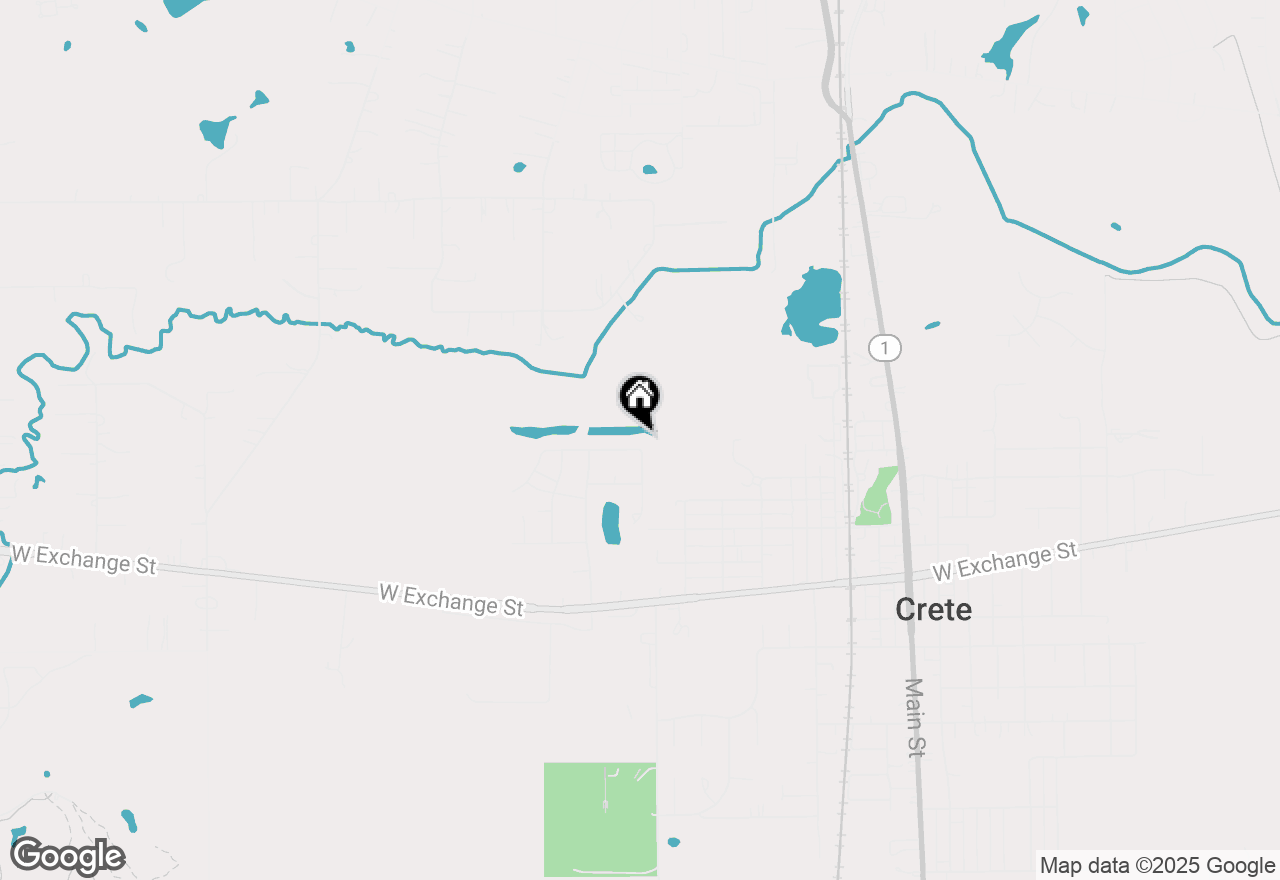 Map of 1226 Liberty Street, Crete, IL 60417