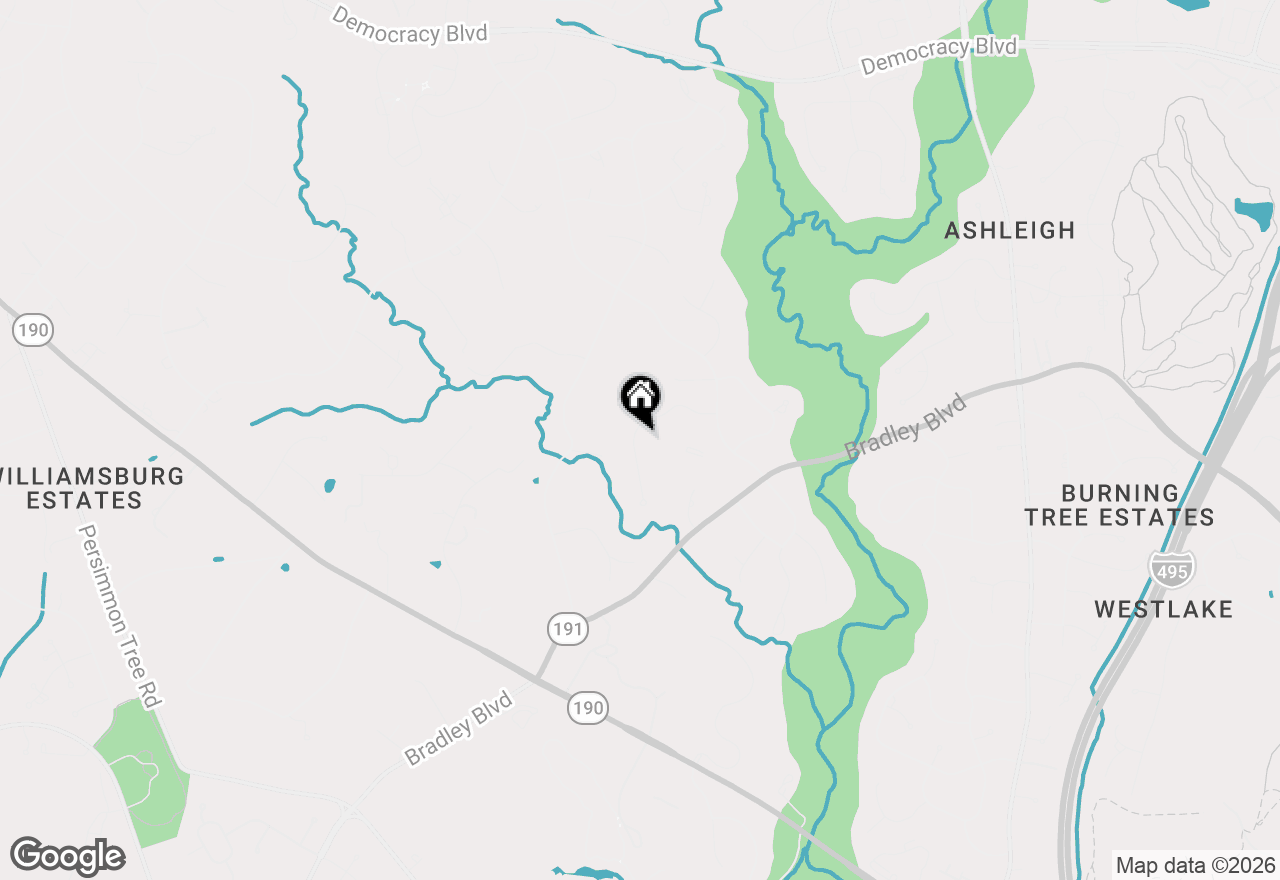 Map of 8616 Chateau Drive, Potomac, MD 20854