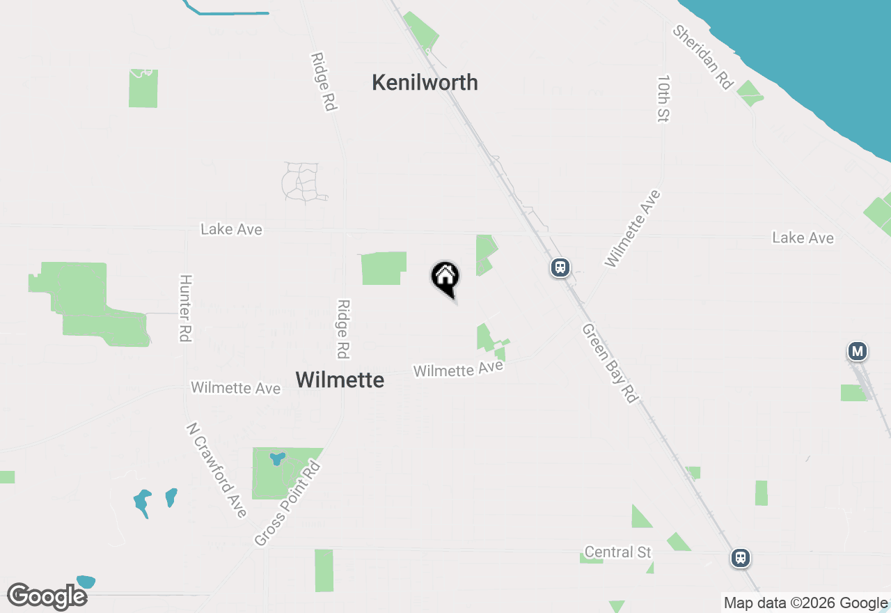 Map of 1537 Washington Avenue, Wilmette, IL 60091