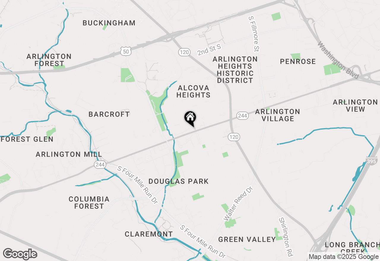 Map of 3928 9th Road S, Arlington, VA 22204