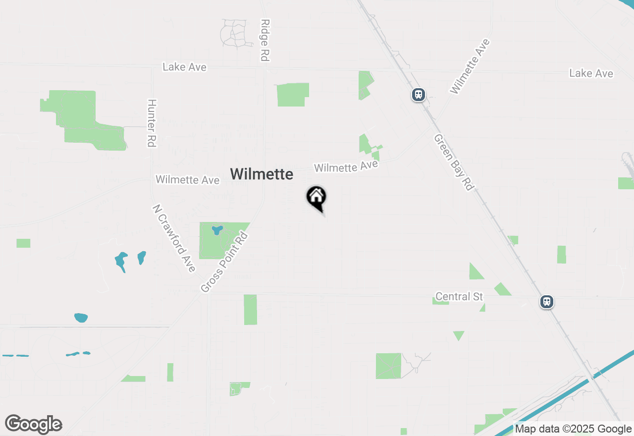 Map of 107 Central Park Avenue, Wilmette, IL 60091