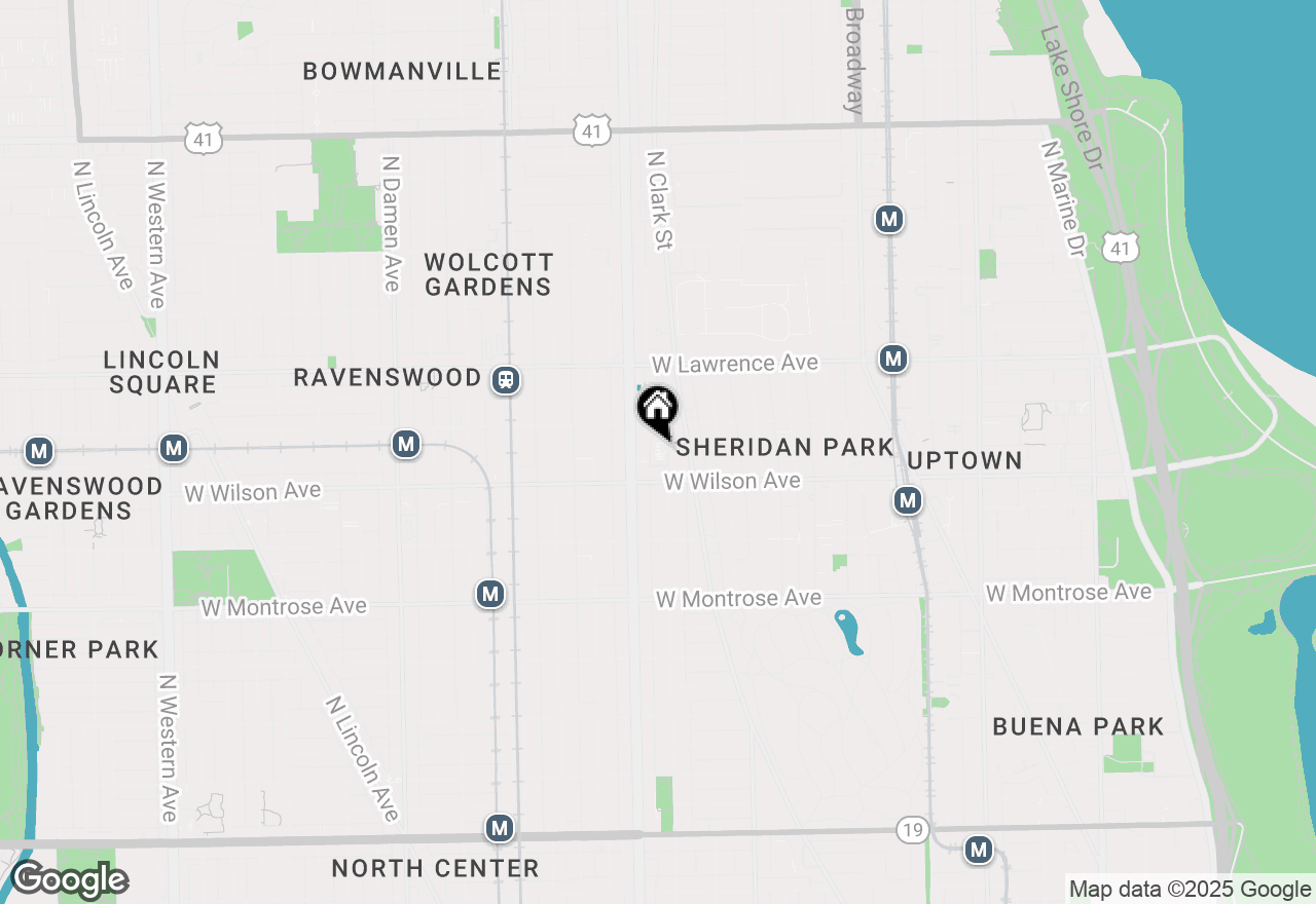 Map of 4646 N Greenview Avenue #25, Chicago, IL 60640