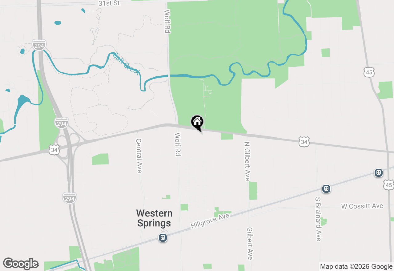 Map of 3825 Franklin Avenue, Western Springs, IL 60558