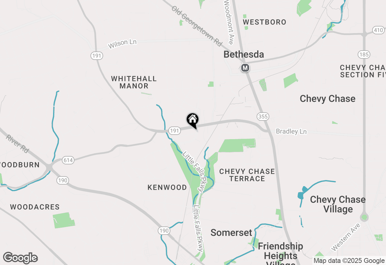 Map of 5103 Fairglen Lane, Chevy Chase, MD 20815