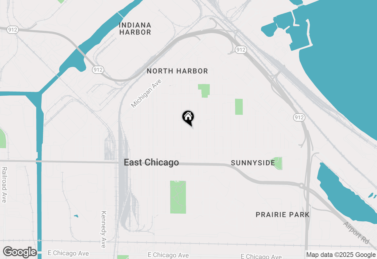 Map of 3833 Grand Boulevard, East Chicago, IN 46312