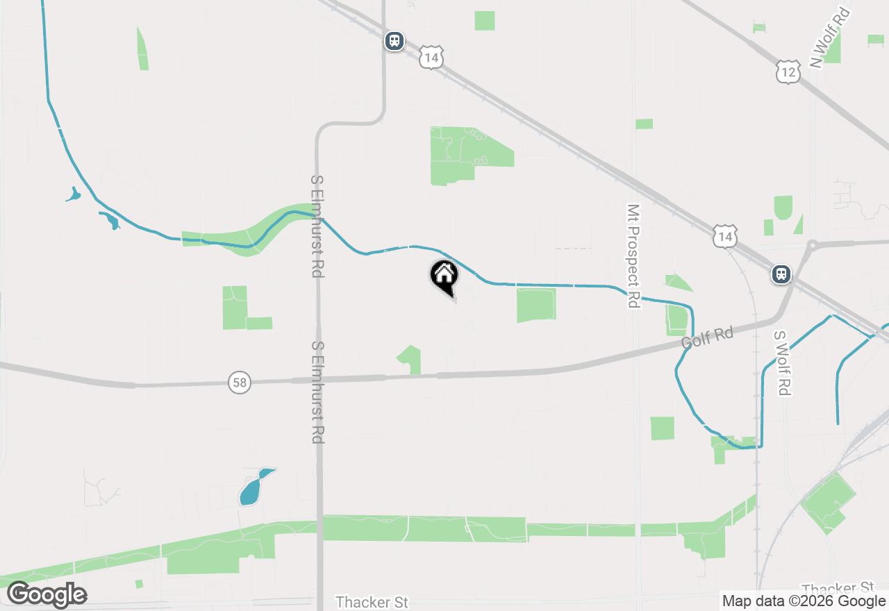 Map of 806 S Elm Street, Mount Prospect, IL 60056