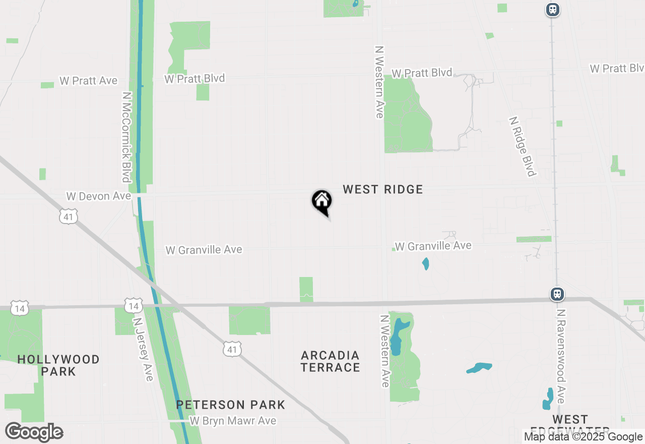 Map of 2611 W Rosemont Avenue #A, Chicago, IL 60659